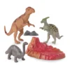 Figurki dinozaurów różnych gatunków i wielkości z wulkanem – ŚWIAT DINOZAURÓW Terra