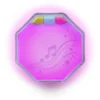 Podświetlony na różowo moduł muzyczny Balance & Groove Set SOFT COLORS B. toys z trzema kolorowymi przyciskami wyboru gier